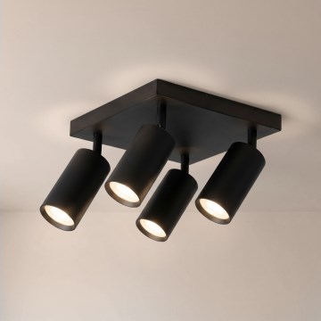 Brilagi - Spotarmatur SELE SQUARE 4xGU10/30W/230V sort