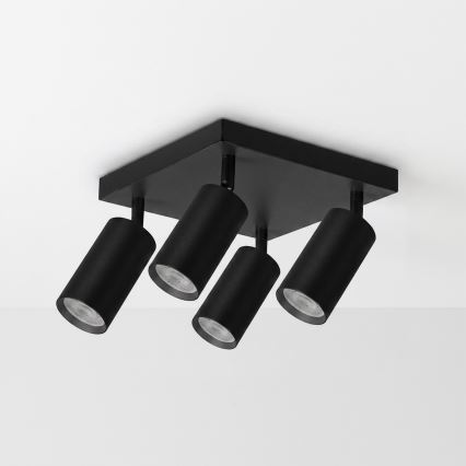 Brilagi - Spotarmatur SELE SQUARE 4xGU10/30W/230V sort