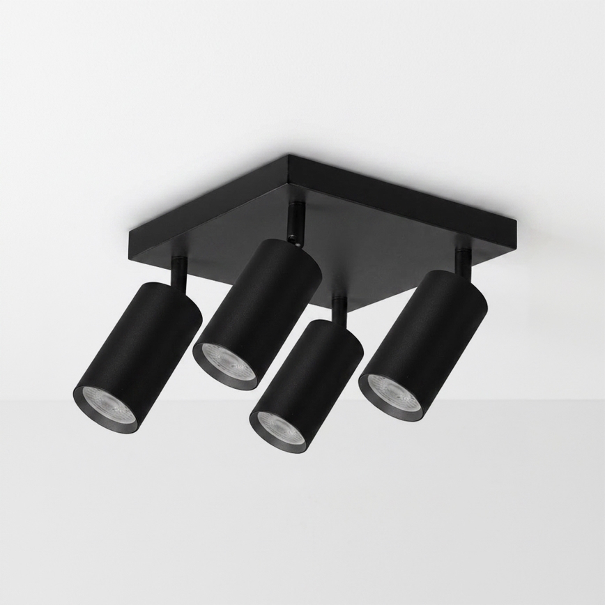 Brilagi - Spotarmatur SELE SQUARE 4xGU10/30W/230V sort