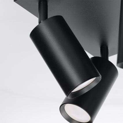 Brilagi - Spotarmatur SELE SQUARE 4xGU10/30W/230V sort