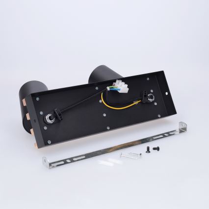 Brilagi - Spotarmatur SELE WOOD ACOUSTIC 2xGU10/30W/230V sort/træ