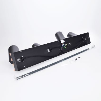 Brilagi - Spotarmatur SELE WOOD ACOUSTIC 4xGU10/30W/230V sort/træ