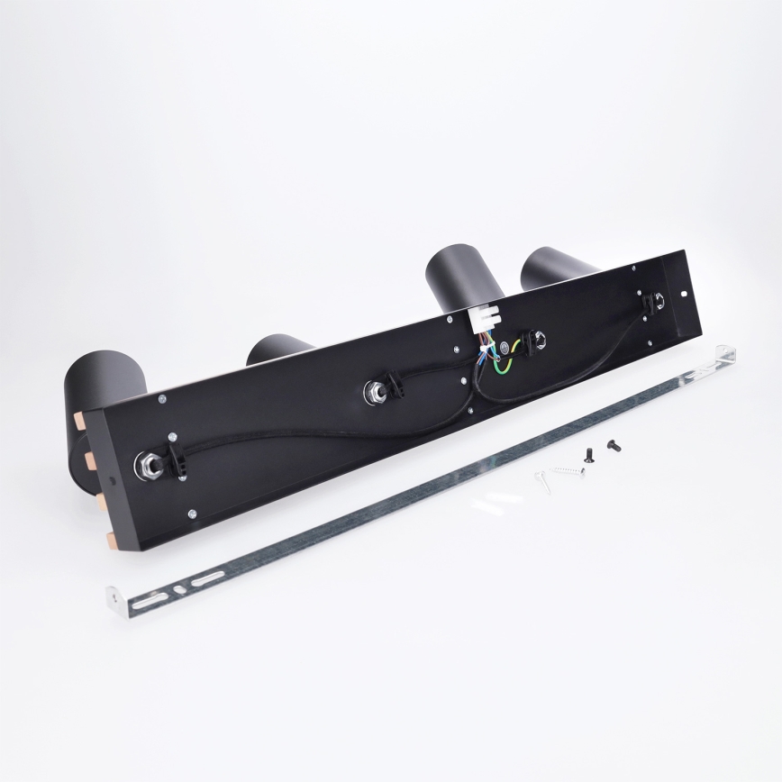 Brilagi - Spotarmatur SELE WOOD ACOUSTIC 4xGU10/30W/230V sort/træ