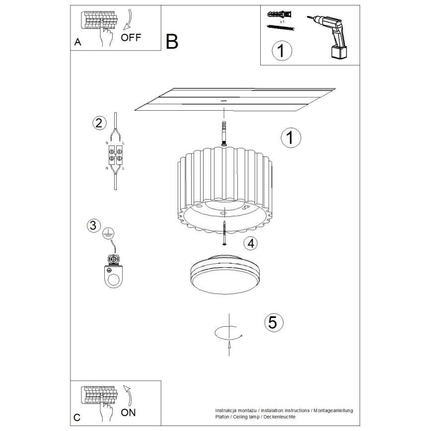 Brilagi - Spotarmatur SFERA 1xGX53/30W/230V Ø 10 cm hvid