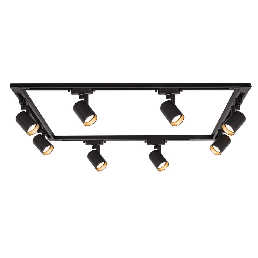 Brilagi - Spotarmatur til skinnesystem HUSKY 8xGU10/10W/230V sort