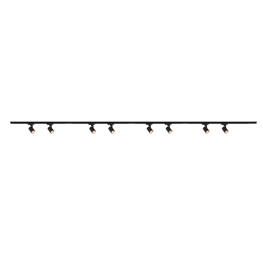 Brilagi - Spotarmatur til skinnesystem HUSKY 8xGU10/10W/230V sort