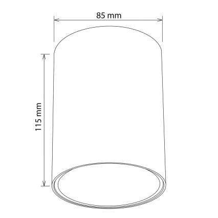 BRILAGI - Spotarmatur TRINE 1xGU10/30W/230V brun