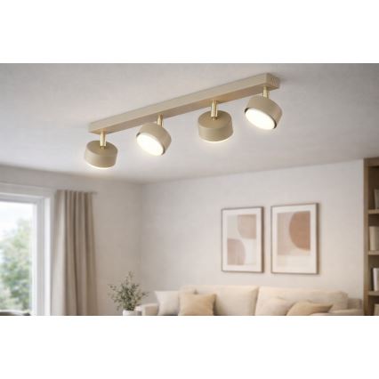 Brilagi - Spotlampe 4 x GX53/12W/230V beige