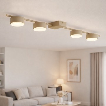 Brilagi - Spotlampe 4xGX53/12W/230V beige