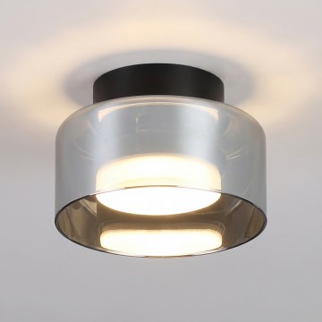 Brilagi - Spotlampe AURA LUX 1xGX53/30W/230V Ø 13 cm sort/røget