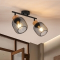 BRILAGI - Spotlampe BASKLITE 2xE27/15W/230V træ/sort