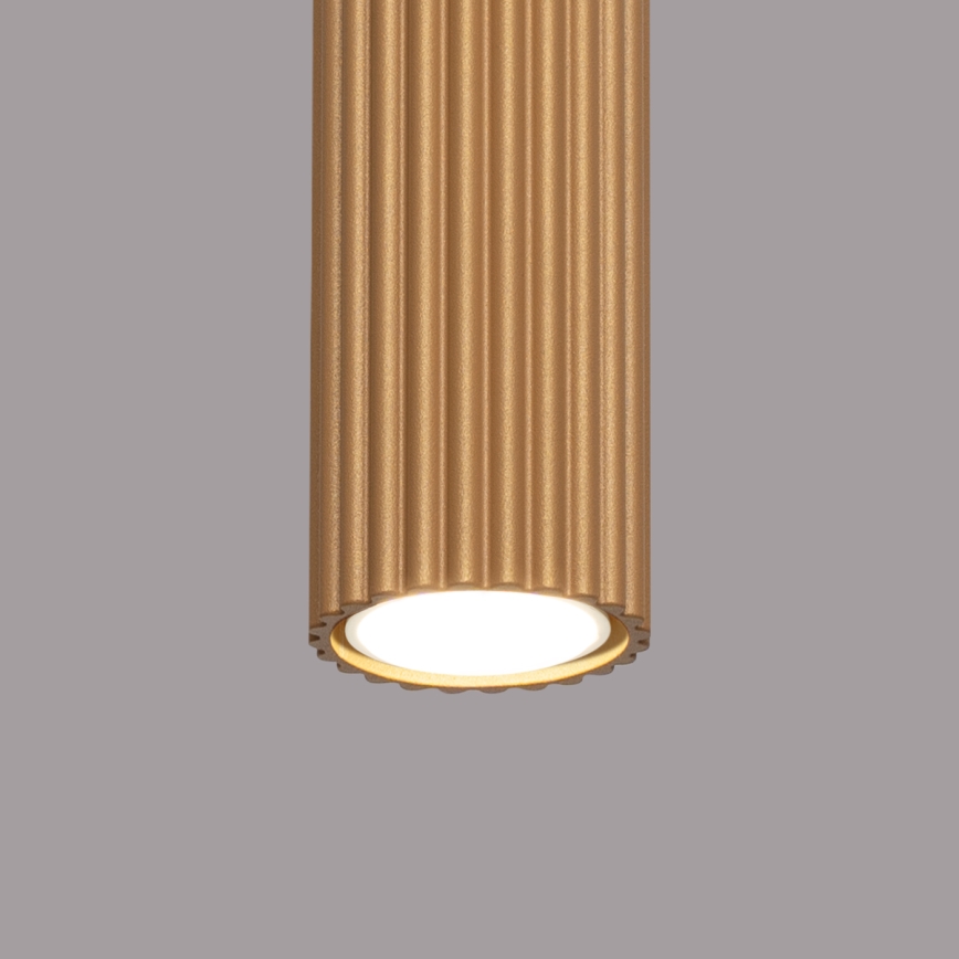 Brilagi - Spotlampe CRESTO 1xGU10/10W/230V 10 cm guldfarvet