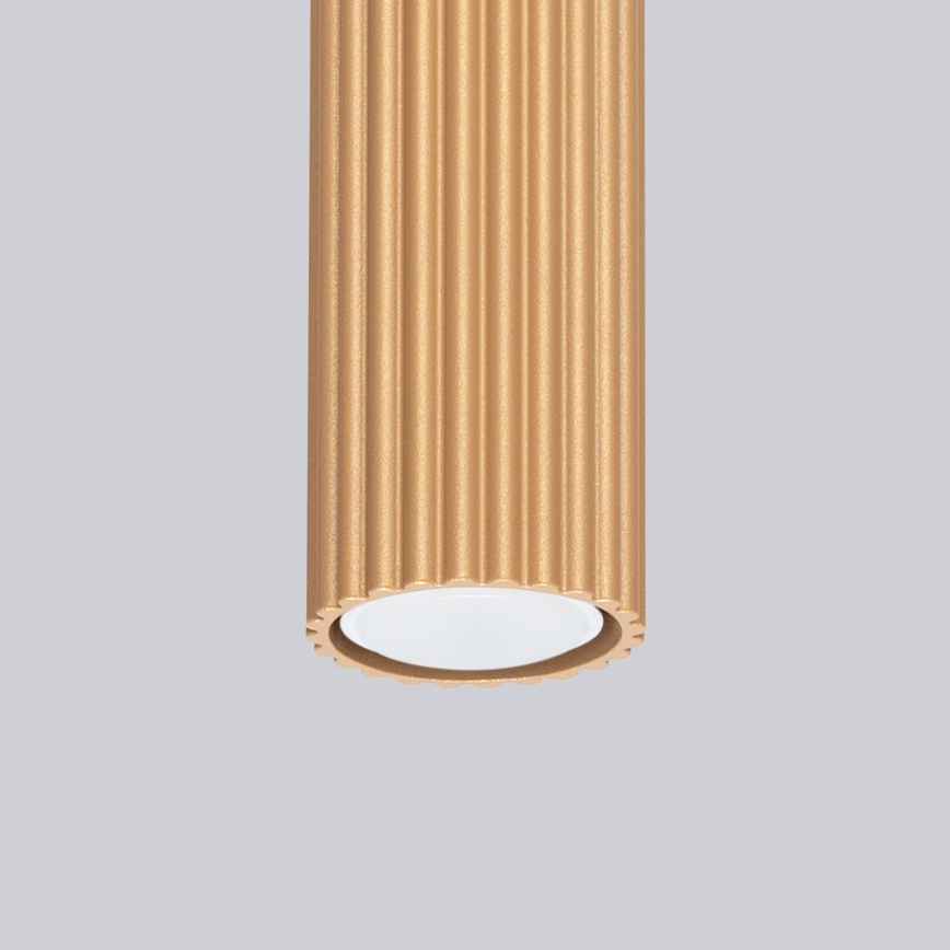 Brilagi - Spotlampe CRESTO 1xGU10/10W/230V 10 cm guldfarvet