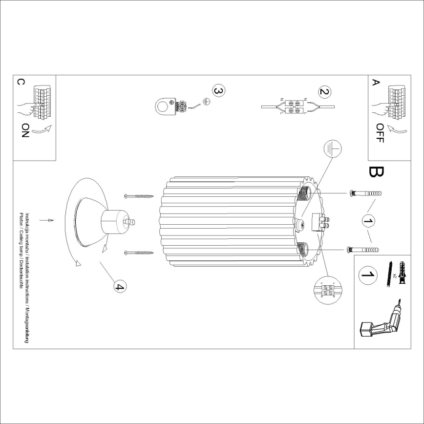 Brilagi - Spotlampe CRESTO 1xGU10/10W/230V 10 cm rosa