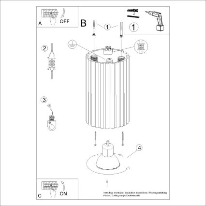 Brilagi - Spotlampe CRESTO 1xGU10/10W/230V 10 cm sort