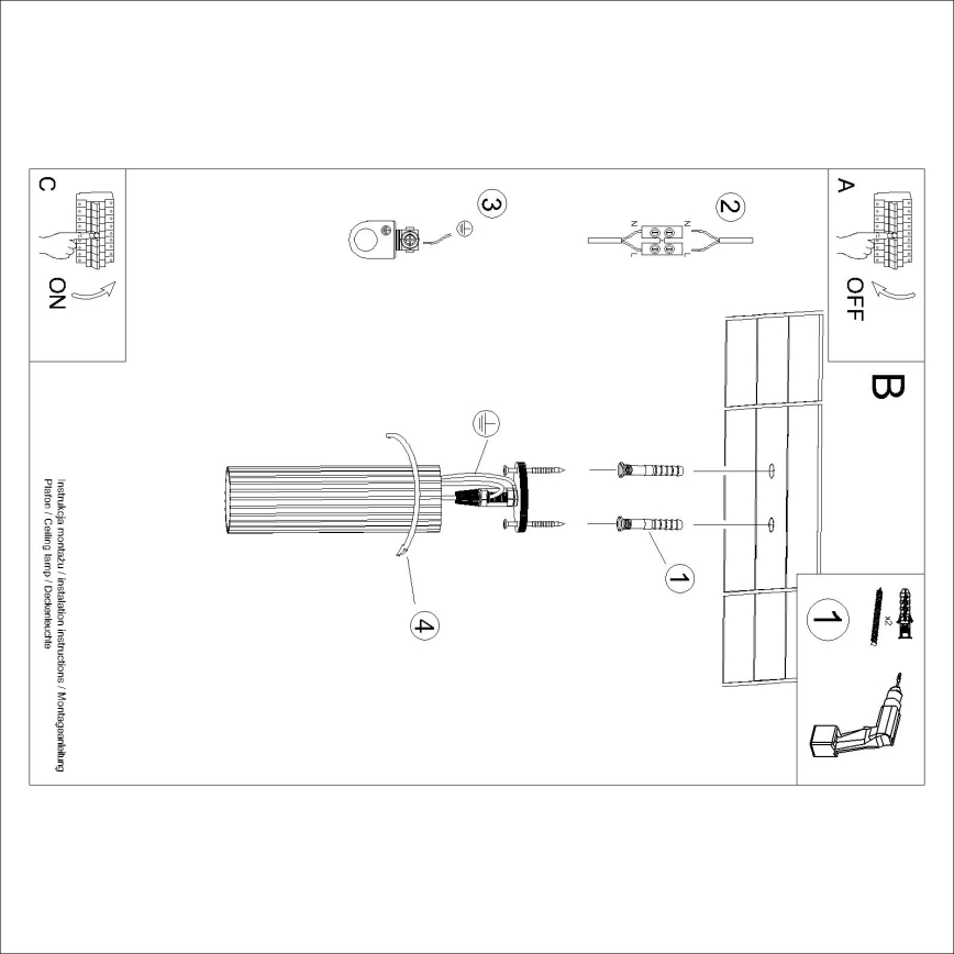 Brilagi - Spotlampe CRESTO 1xGU10/10W/230V 20 cm rød