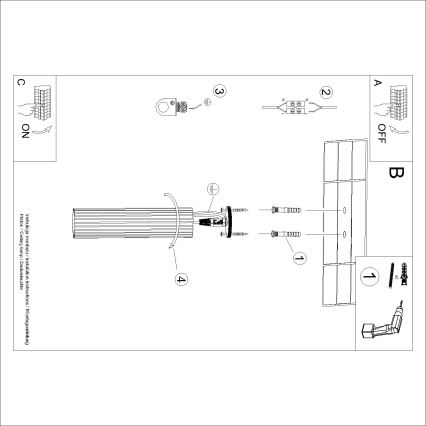 Brilagi - Spotlampe CRESTO 1xGU10/10W/230V 30 cm grøn