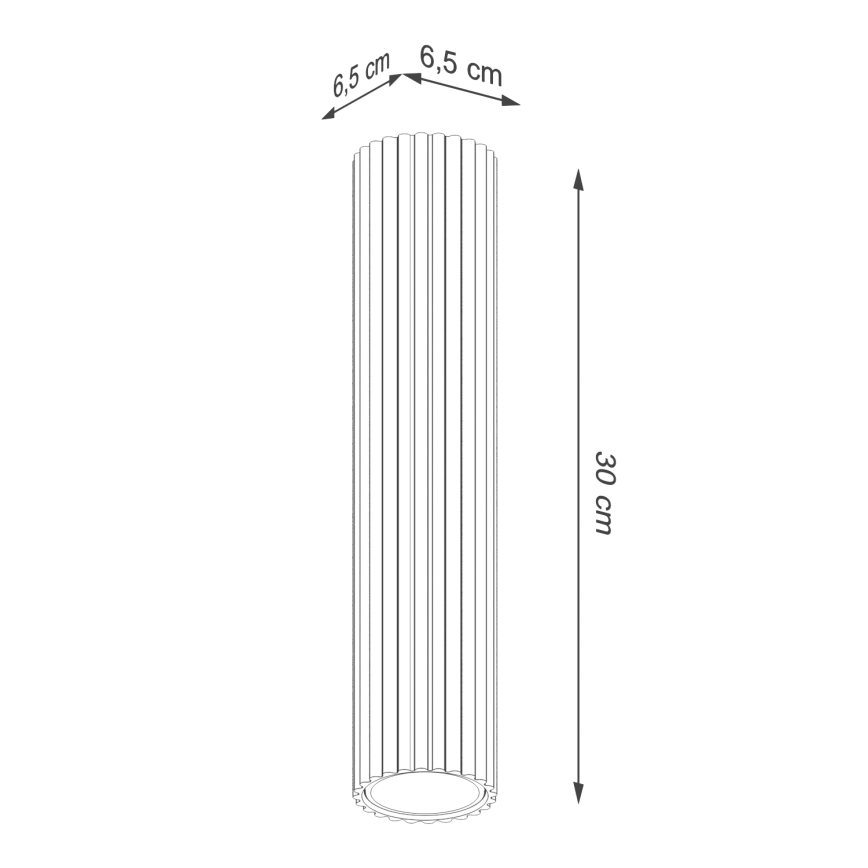 Brilagi - Spotlampe CRESTO 1xGU10/10W/230V 30 cm guldfarvet