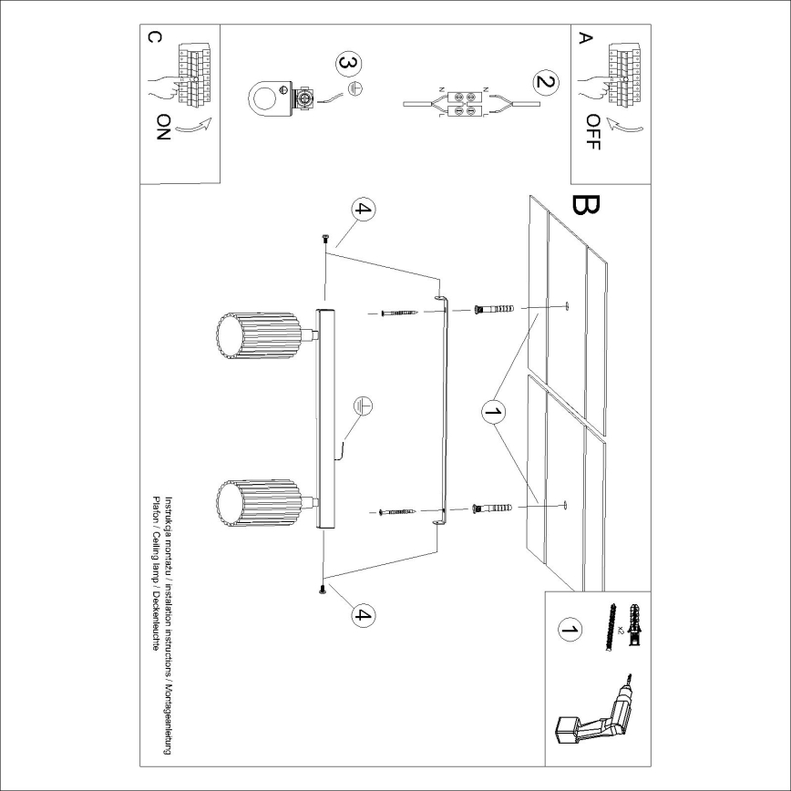 Brilagi - Spotlampe CRESTO 2xGU10/10W/230V brun