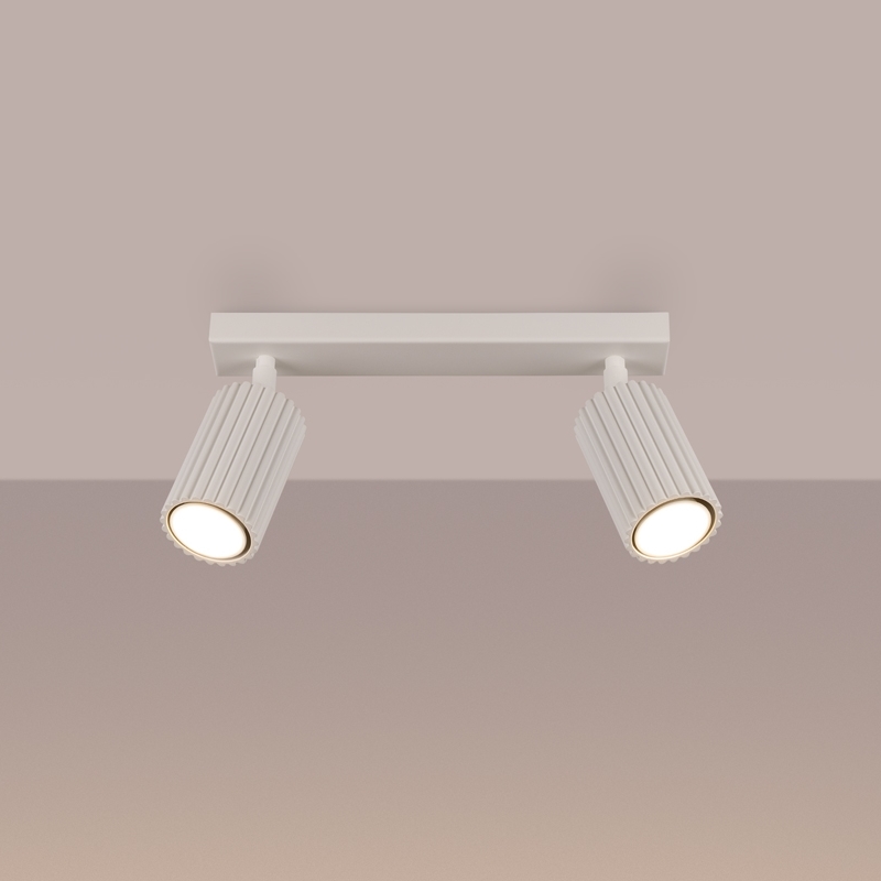 Brilagi - Spotlampe CRESTO 2xGU10/10W/230V cremefarvet