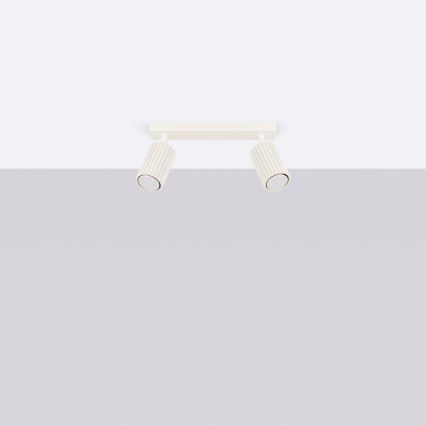 Brilagi - Spotlampe CRESTO 2xGU10/10W/230V cremefarvet