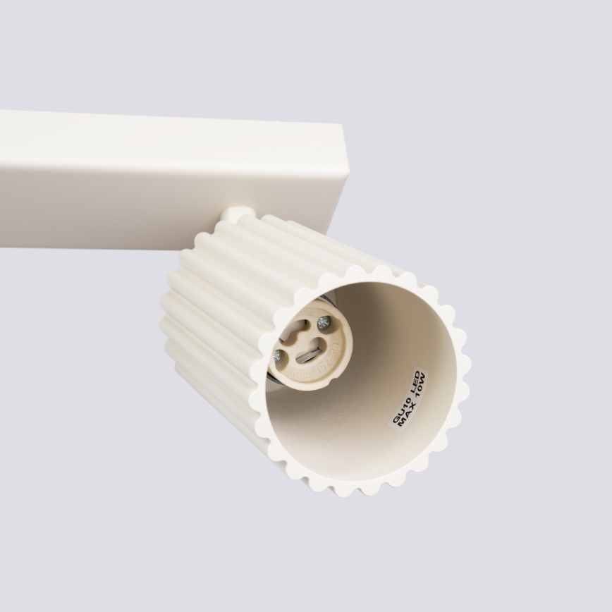 Brilagi - Spotlampe CRESTO 2xGU10/10W/230V cremefarvet