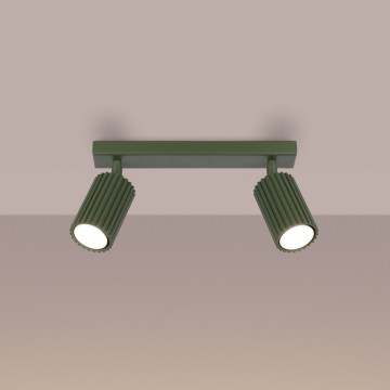 Brilagi - Spotlampe CRESTO 2xGU10/10W/230V grøn