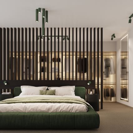 Brilagi - Spotlampe CRESTO 2xGU10/10W/230V grøn