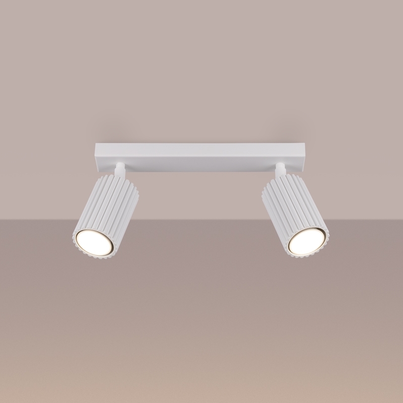 Brilagi - Spotlampe CRESTO 2xGU10/10W/230V hvid
