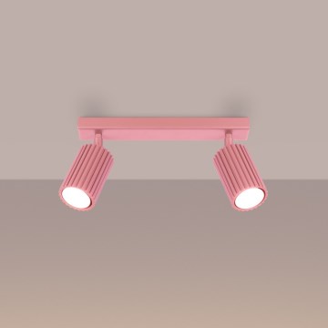 Brilagi - Spotlampe CRESTO 2xGU10/10W/230V rosa