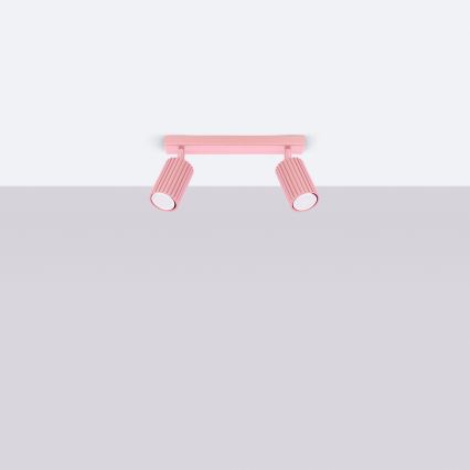 Brilagi - Spotlampe CRESTO 2xGU10/10W/230V rosa