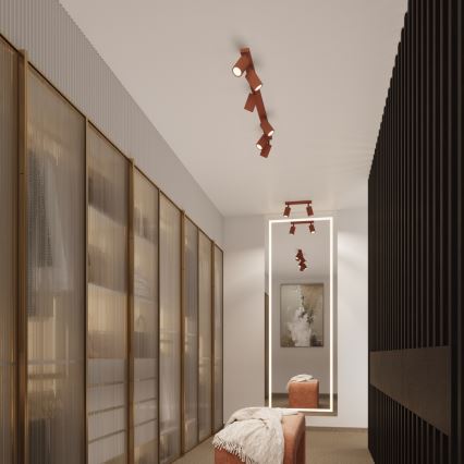 Brilagi - Spotlampe CRESTO 2xGU10/10W/230V rød