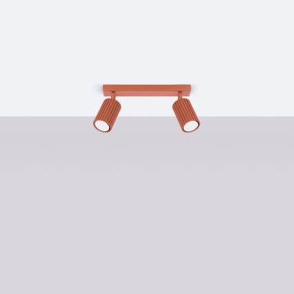 Brilagi - Spotlampe CRESTO 2xGU10/10W/230V rød