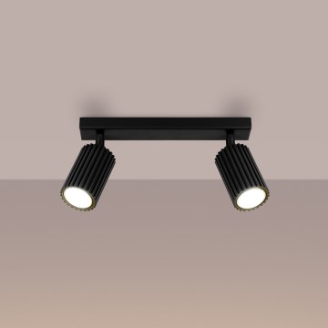 Brilagi - Spotlampe CRESTO 2xGU10/10W/230V sort