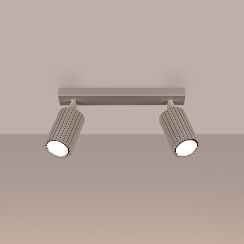 Brilagi - Spotlampe CRESTO 2xGU10/10W/230V taupe
