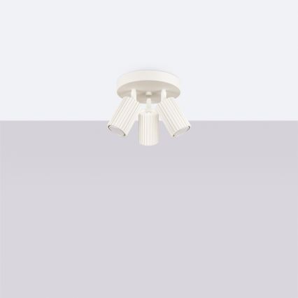 Brilagi - Spotlampe CRESTO 3xGU10/10W/230V cremefarvet