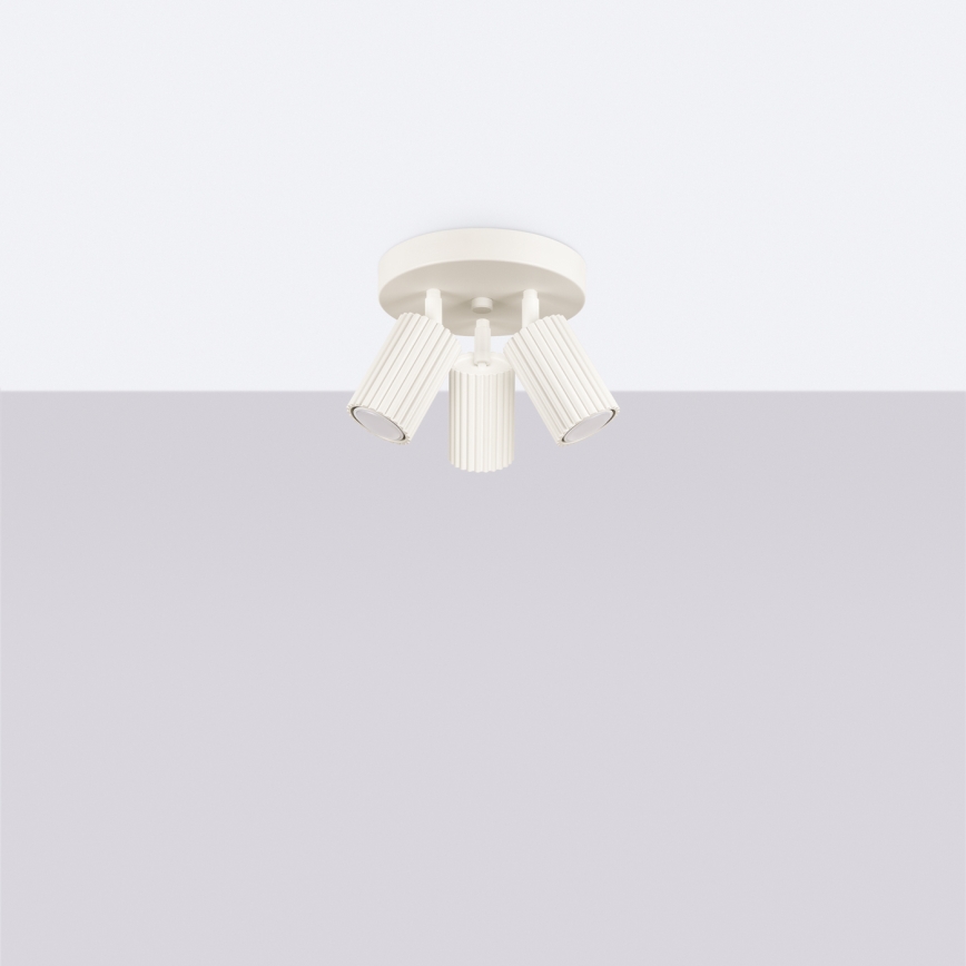 Brilagi - Spotlampe CRESTO 3xGU10/10W/230V cremefarvet