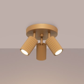 Brilagi - Spotlampe CRESTO 3xGU10/10W/230V guld