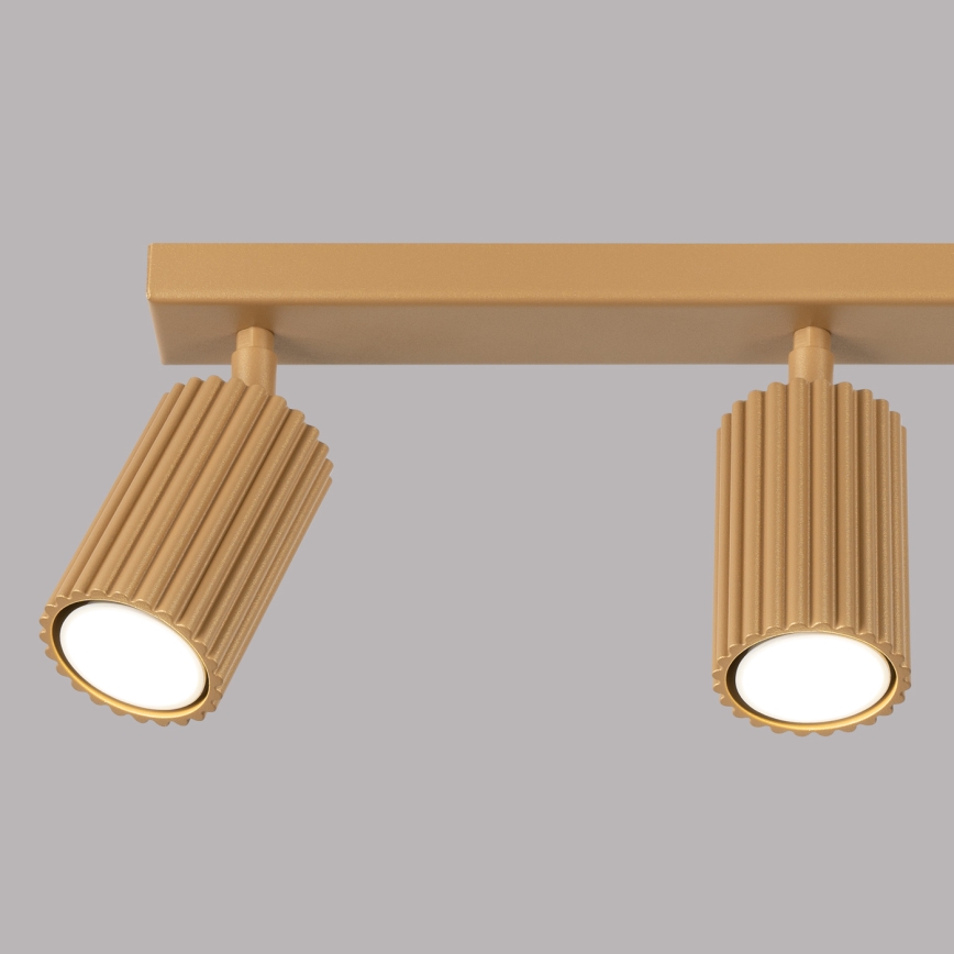 Brilagi - Spotlampe CRESTO 3xGU10/10W/230V guldfarvet