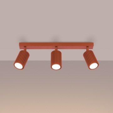 Brilagi - Spotlampe CRESTO 3xGU10/10W/230V rød