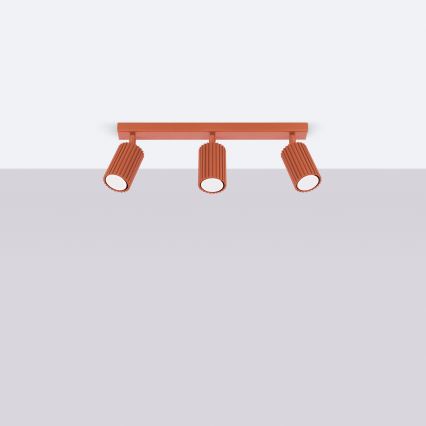 Brilagi - Spotlampe CRESTO 3xGU10/10W/230V rød