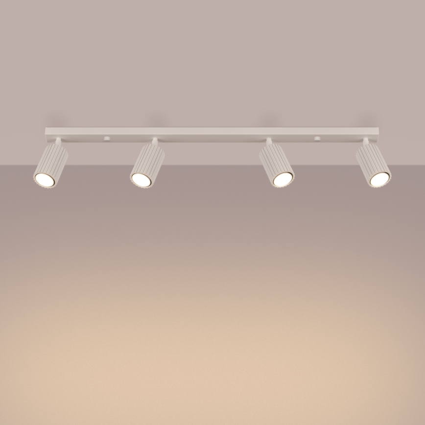 Brilagi - Spotlampe CRESTO 4xGU10/10W/230V cremefarvet