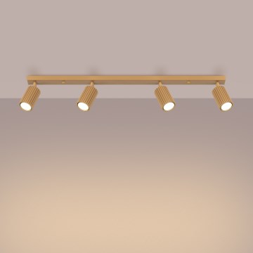 Brilagi - Spotlampe CRESTO 4xGU10/10W/230V guldfarvet