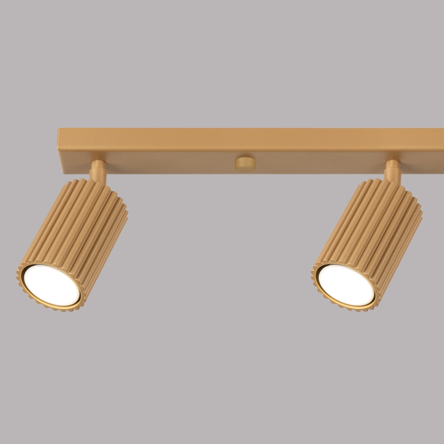 Brilagi - Spotlampe CRESTO 4xGU10/10W/230V guldfarvet