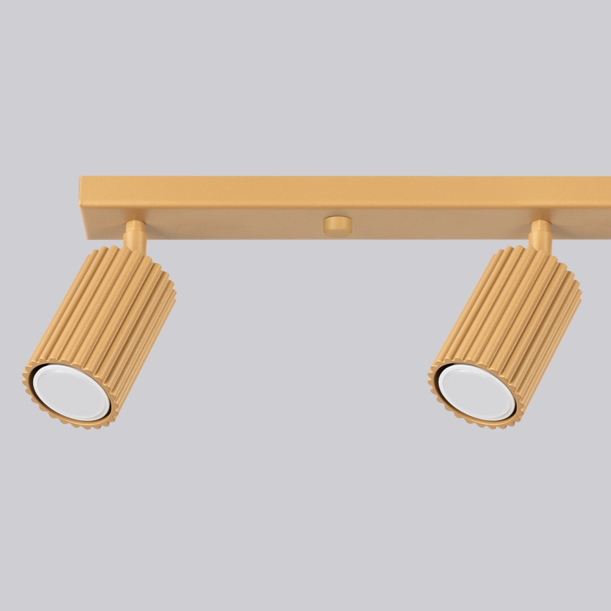 Brilagi - Spotlampe CRESTO 4xGU10/10W/230V guldfarvet