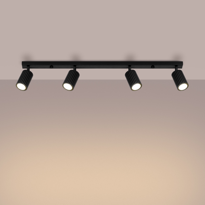 Brilagi - Spotlampe CRESTO 4xGU10/10W/230V sort