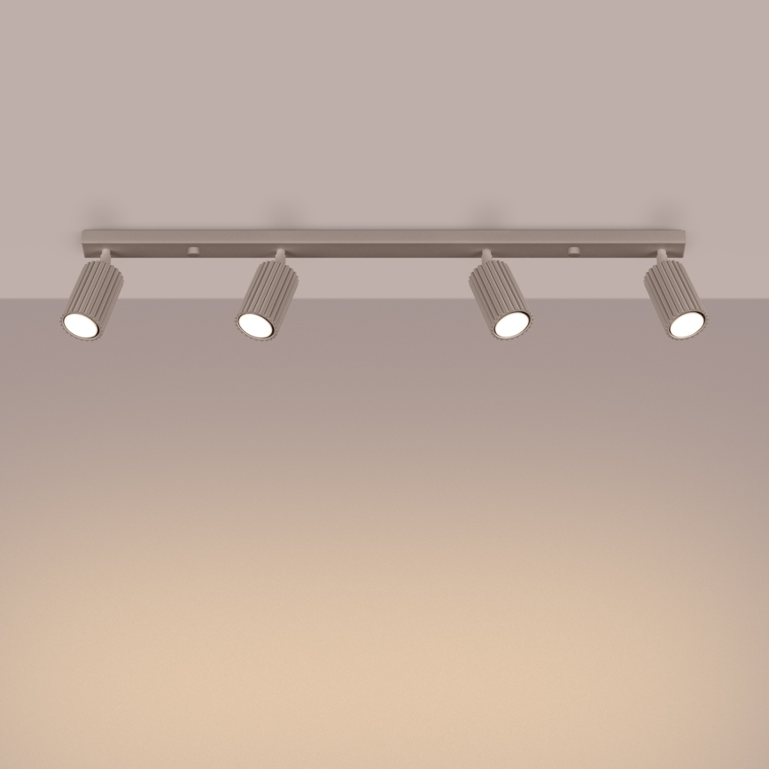 Brilagi - Spotlampe CRESTO 4xGU10/10W/230V taupe
