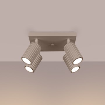 Brilagi - Spotlampe CRESTO 4xGU10/10W/230V taupe