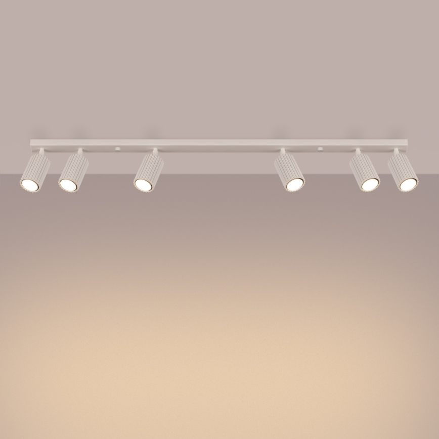 Brilagi - Spotlampe CRESTO 6xGU10/10W/230V cremefarvet