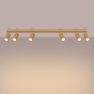 Brilagi - Spotlampe CRESTO 6xGU10/10W/230V guldfarvet